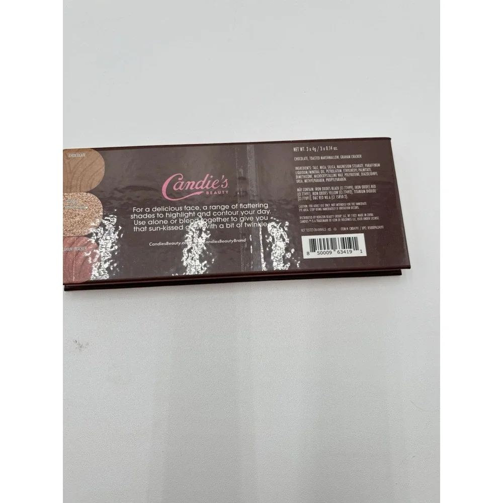 Candie's Beauty S'mores Contour Palette Highlight Bronzer Blush 3 Shade Kit